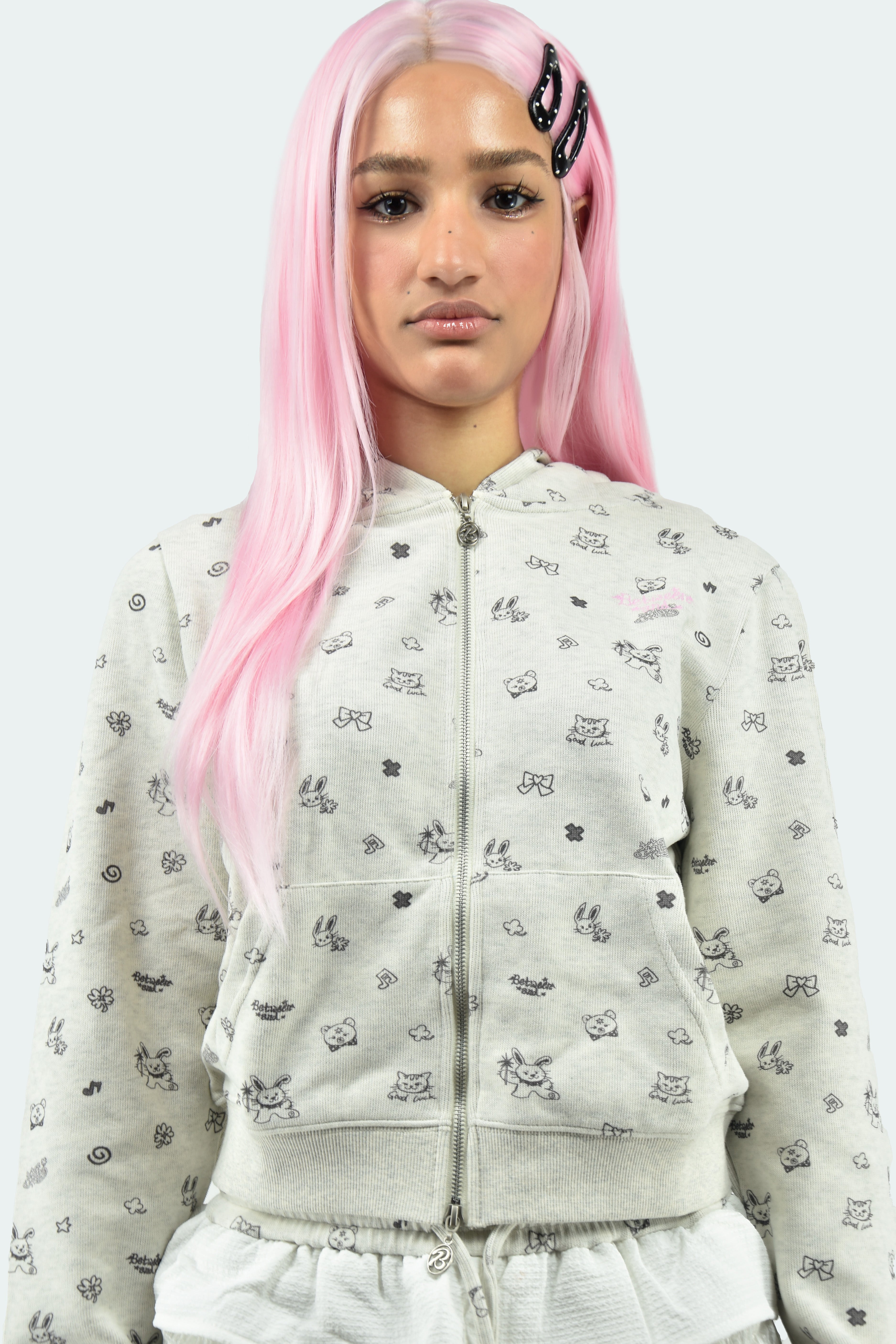 PIERCED BUNNY HOODIE