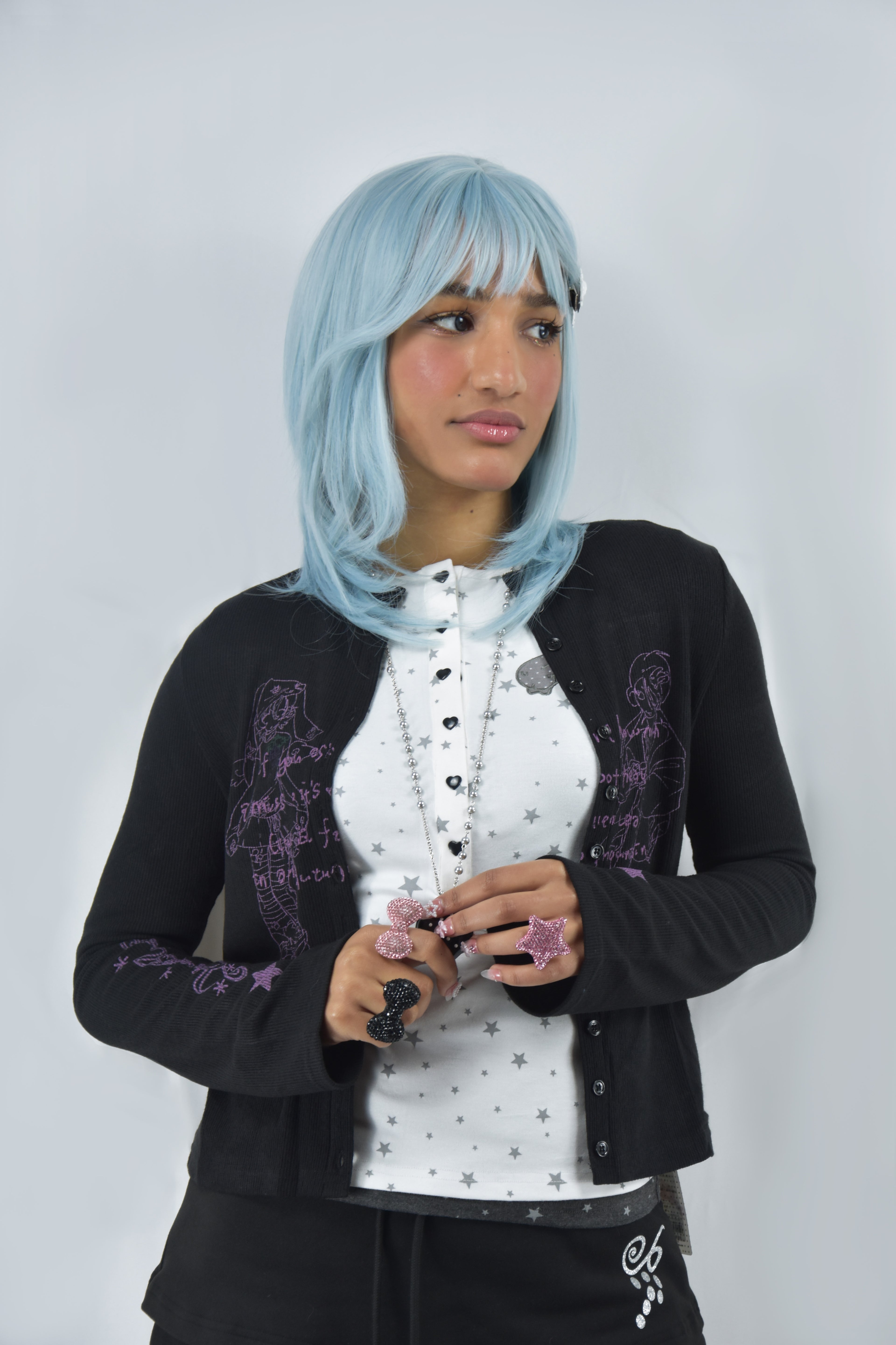 STARRY SLEEVE CARDIGAN