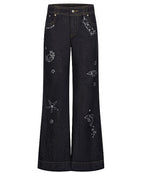 GLITTER LOW RISE JEANS