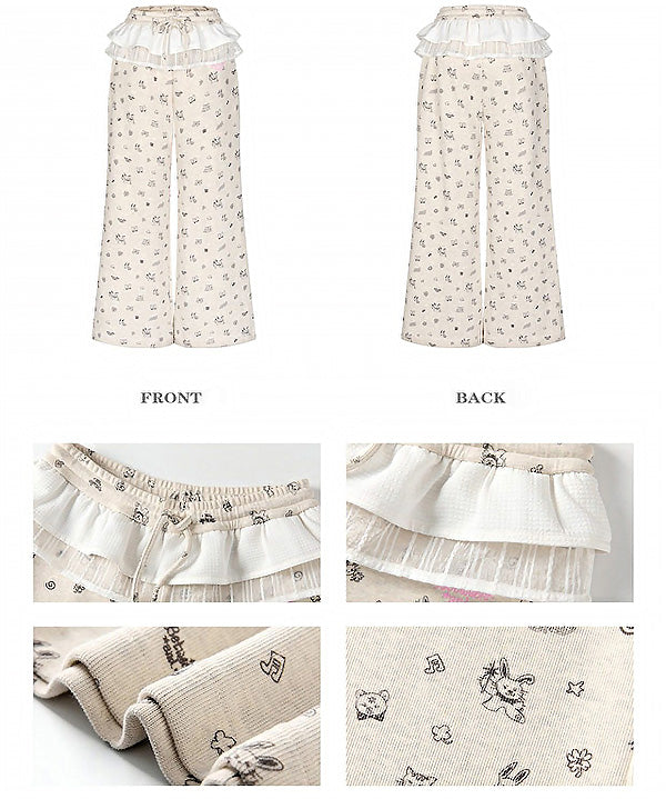 BUNNY RUFFLE PANTS