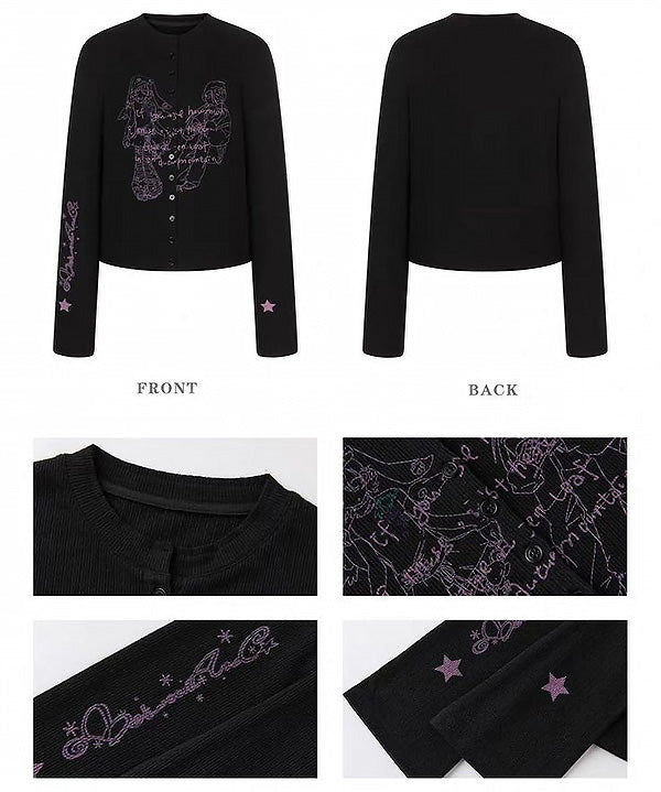STARRY SLEEVE CARDIGAN