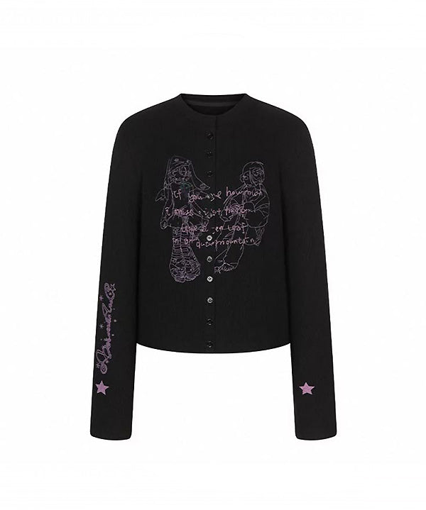 STARRY SLEEVE CARDIGAN